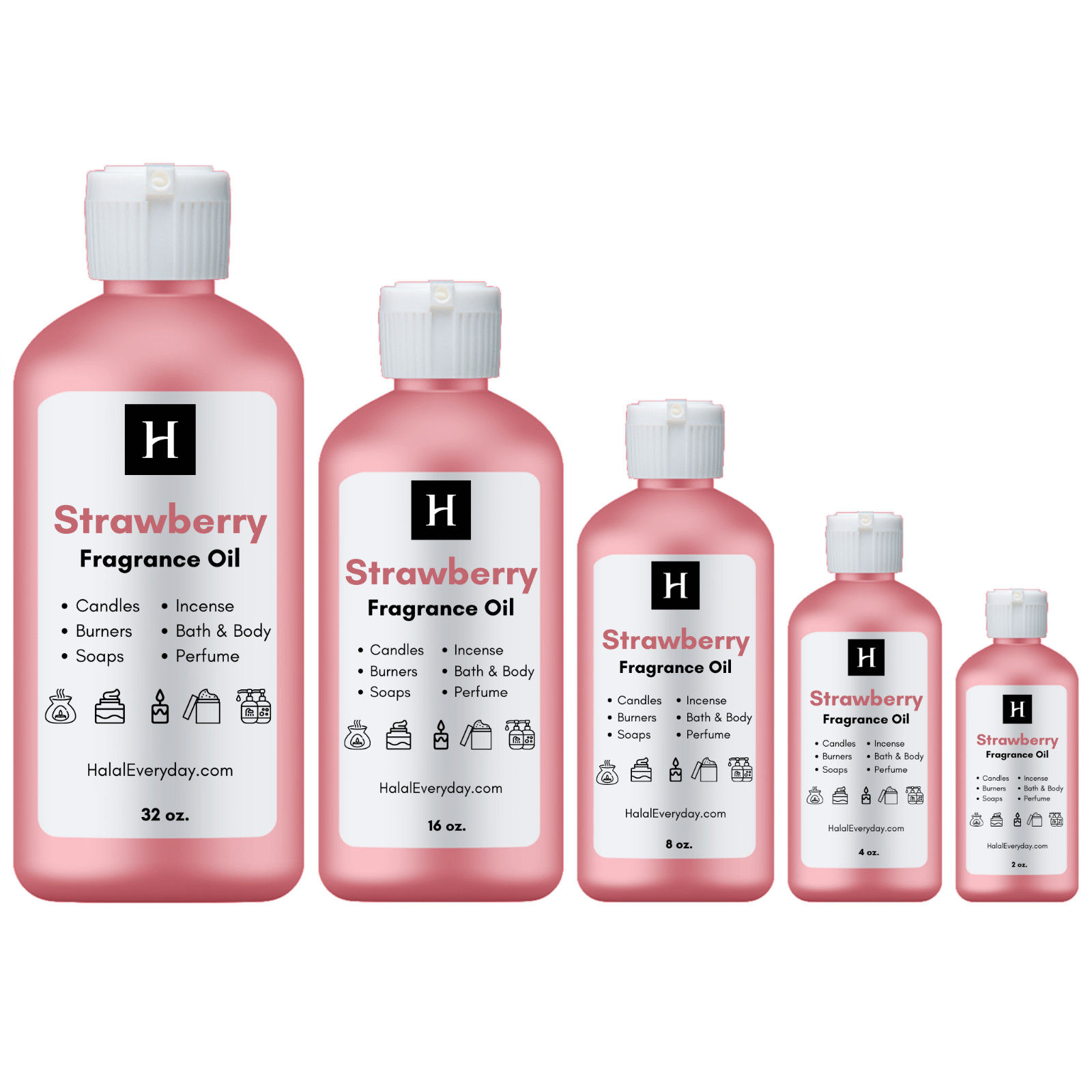 Strawberry Fragrance Oil For Soap Making Candle Burner Incense Perfume Bulk