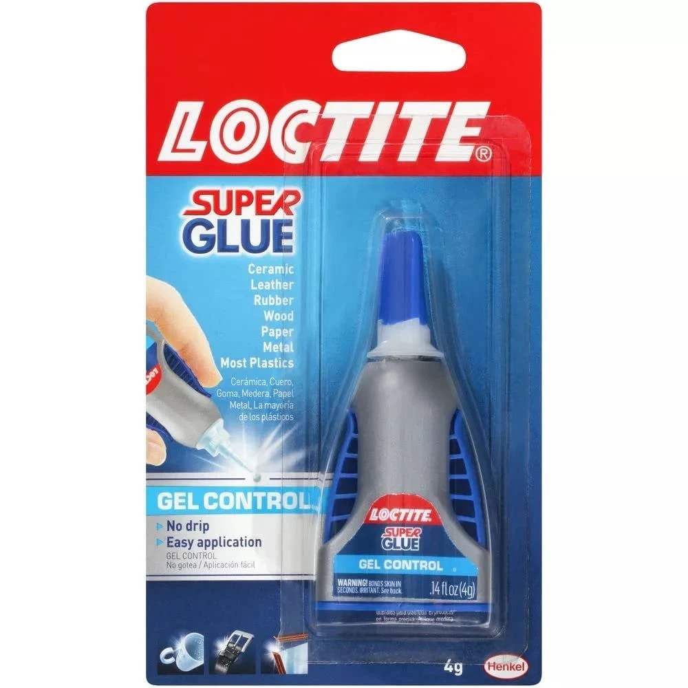 Loctite Super Glue Gel Control 4g Clear Superglue for Plastic Wood, Metal, Craft