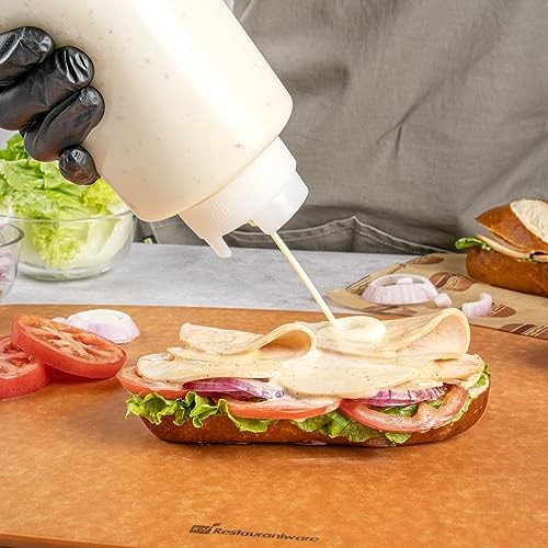 32oz. FIFO Inverted Plastic Squeeze Bottle with Refill and Dispensing 1 32 oz