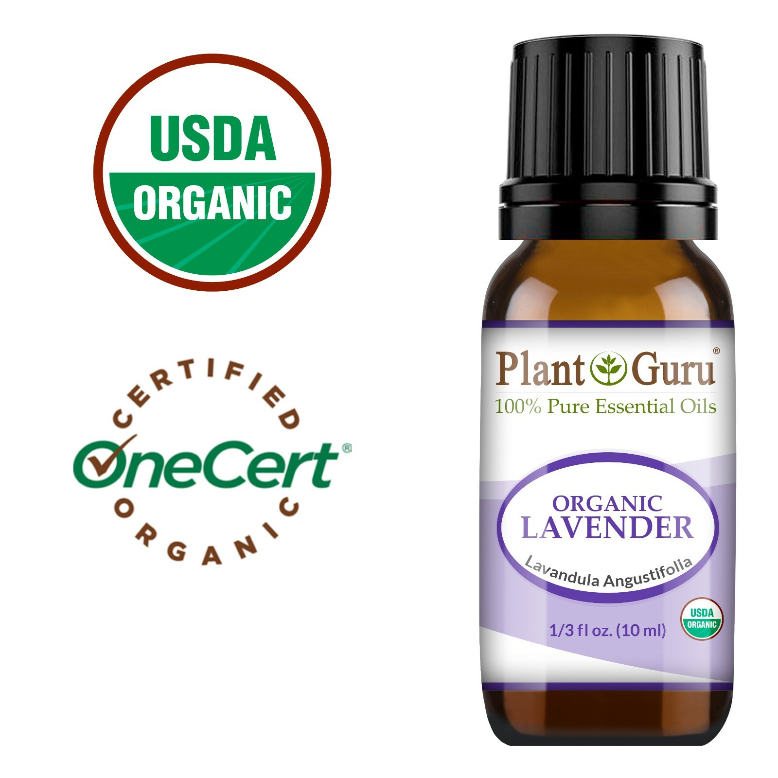 Organic Lavender Essential Oil 10 ml. USDA Certified Therapeutic Grade 100% Pure