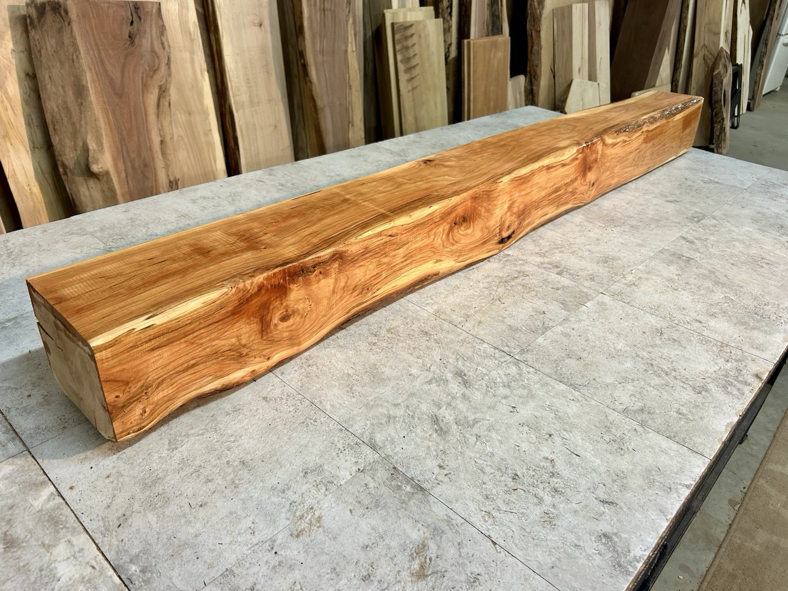 Cherry Mantel Beam/Fireplace Mantel Beam/Rustic Modern Wood/Solid Hardwood Beam