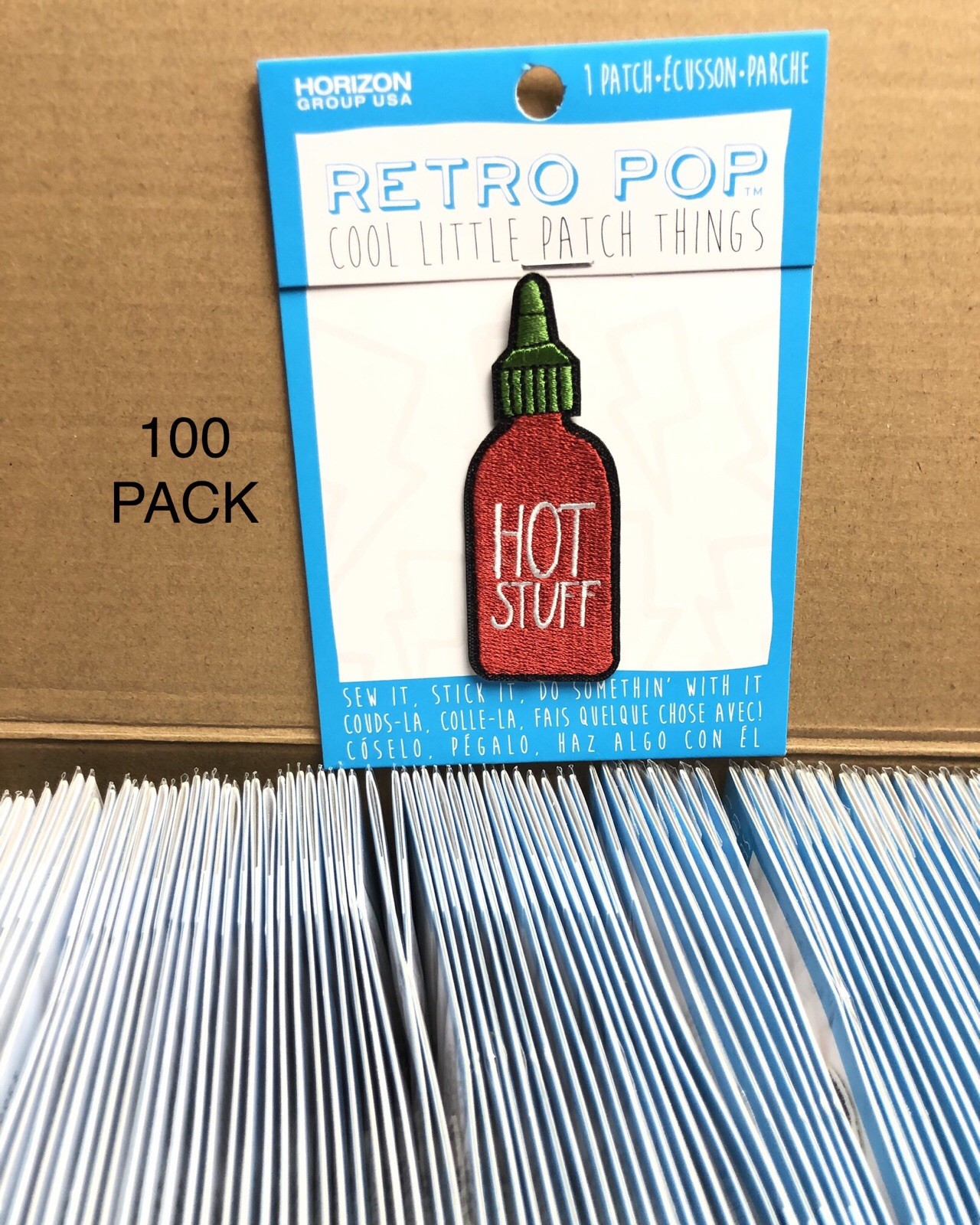 100 PACK Retro Pop Cool Little Things Hot Stuf Patch Sew or Stick Embroidered