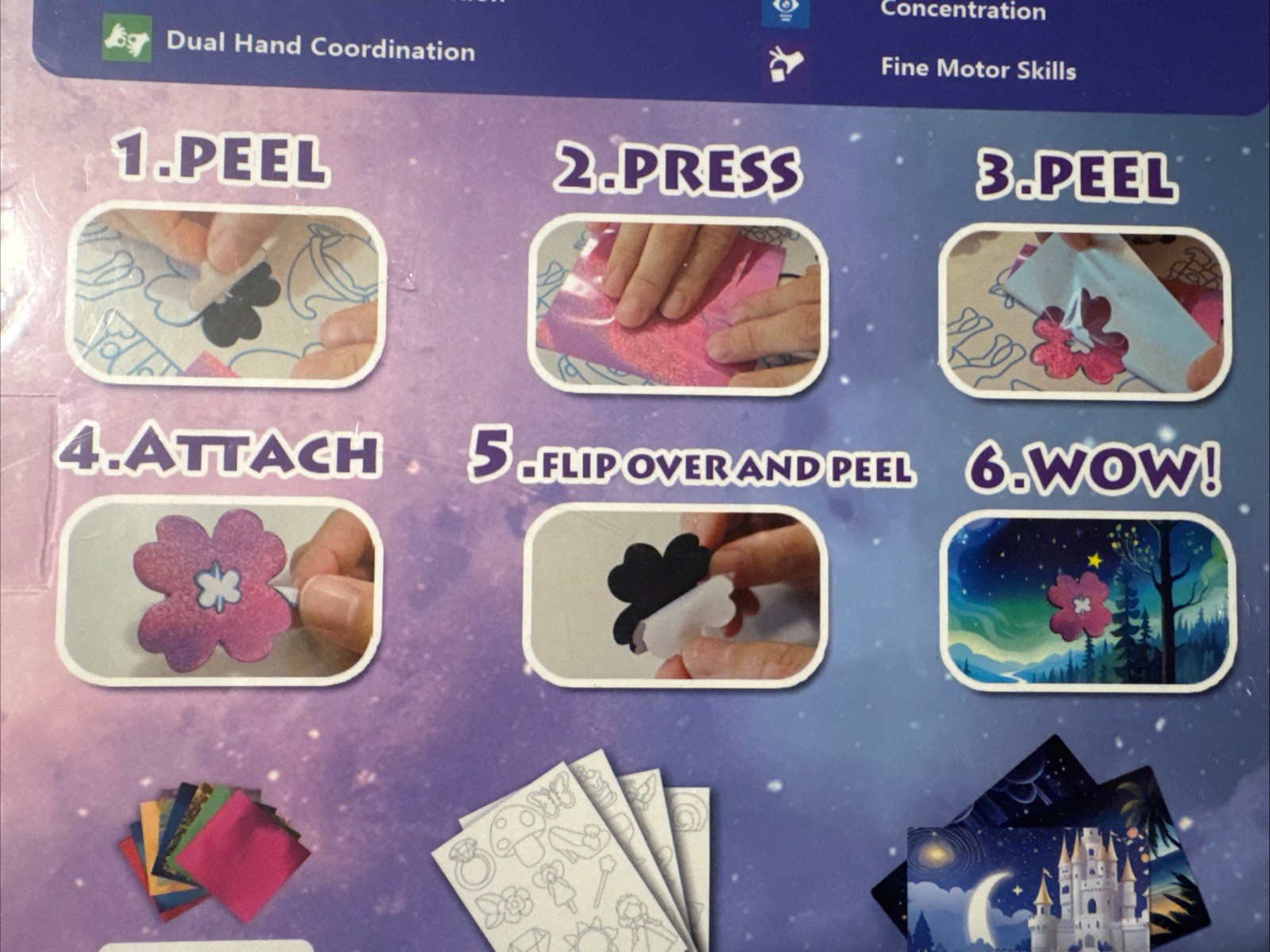 Kids Arts & Craft Kit Foil Magical Art & Creativity. Develop Skills.