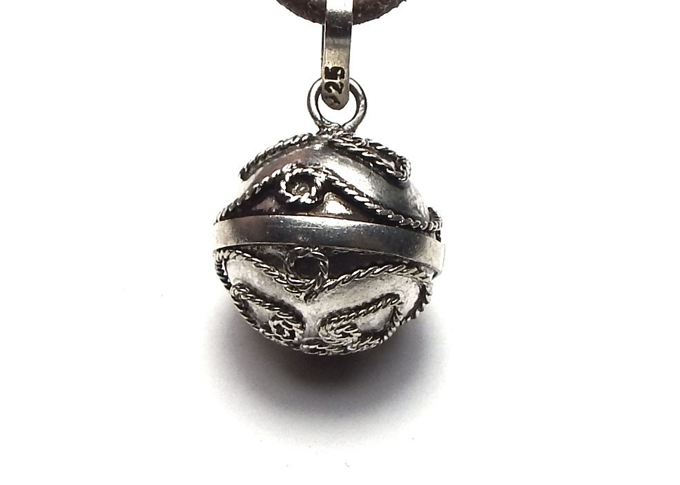925 BALI Sterling Silver Harmony Ball Bola Pendant Bell Indonesia Choose Style