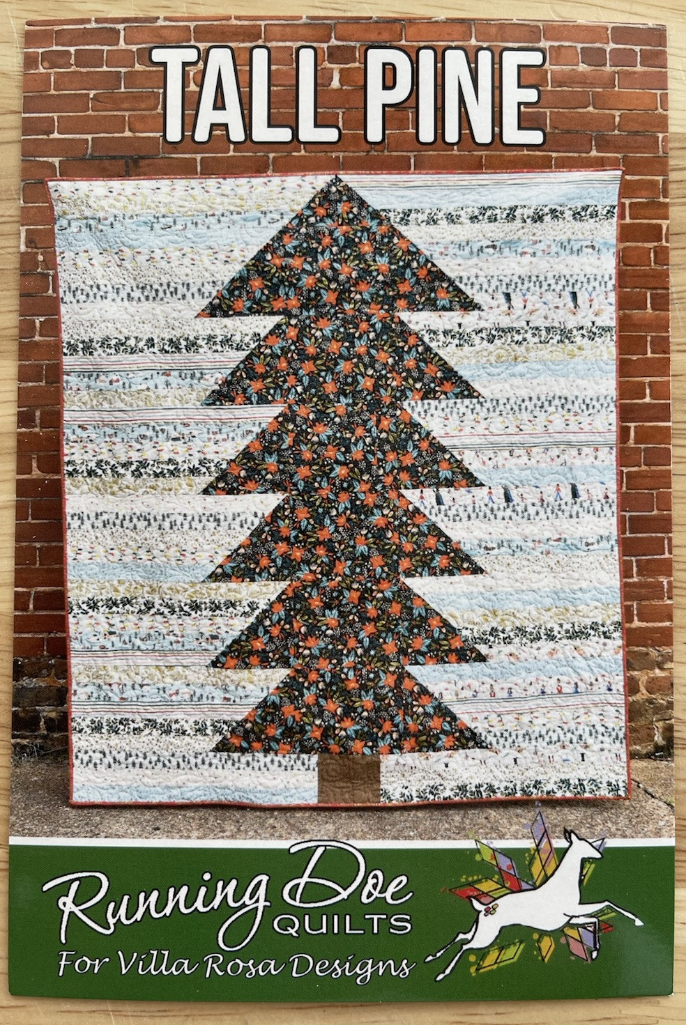 Quilt Sewing Pattern Card ~ Tall Pine By Running Doe Quilts Villa Rosa Designs