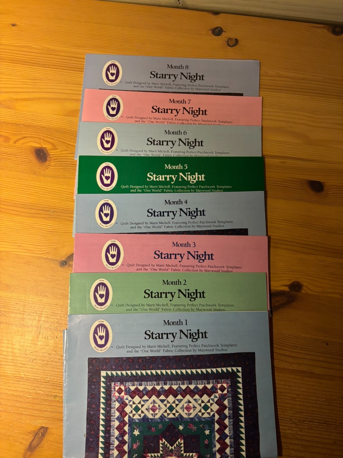 Starry Night Marti Michell Quilt Design – 8 Month Program – Complete Set 1-8