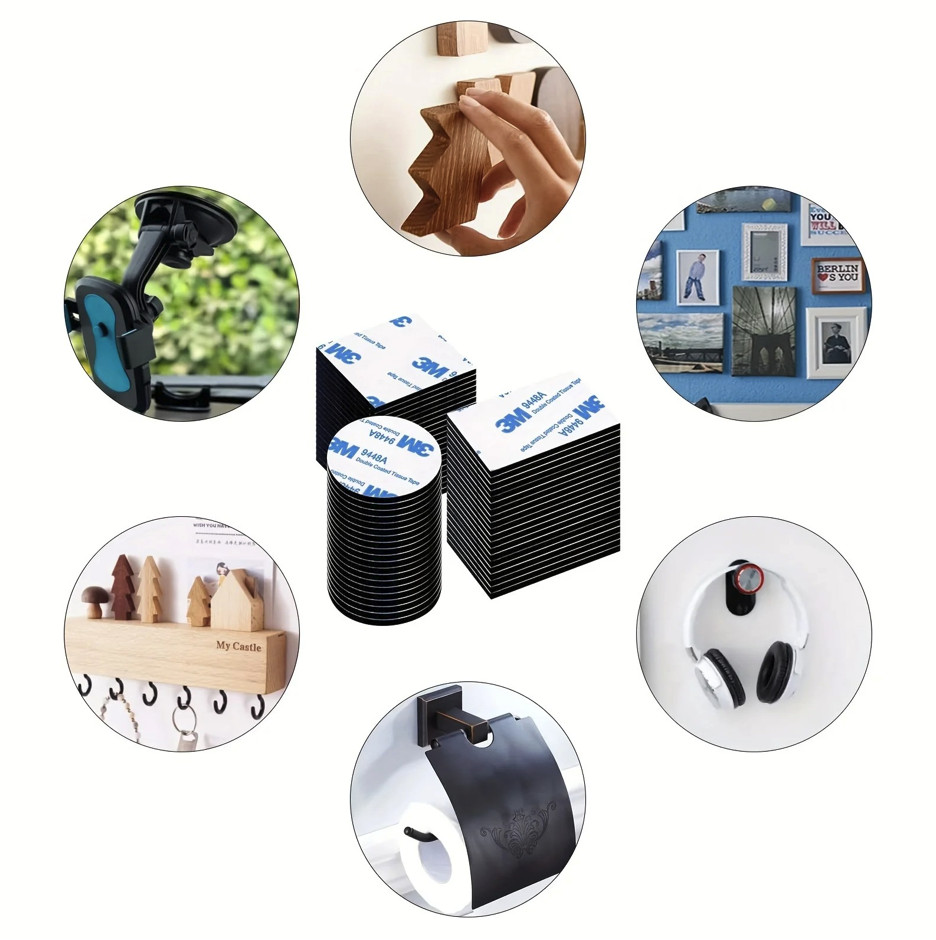 30pcs Double Sided Adhesive Tape: Strong Mounting Wall Tape for Home & Car – NEW