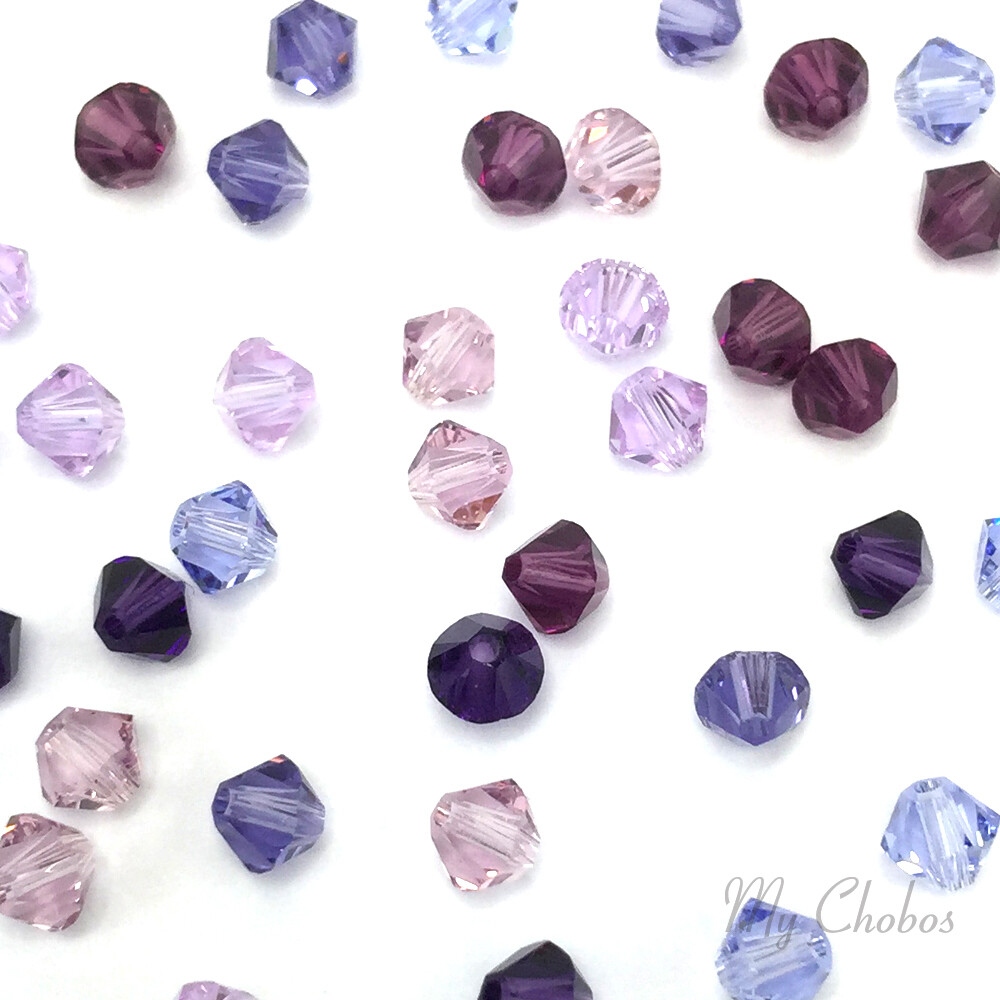 50 Swarovski 5328 Crystal XILION Bicone Beads Assorted Mixed *Pick Size & Color
