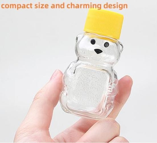 Pack Honey Bear Bottle 2oz Bear Shape Clear Empty Honey Bottles Honey Jar 6