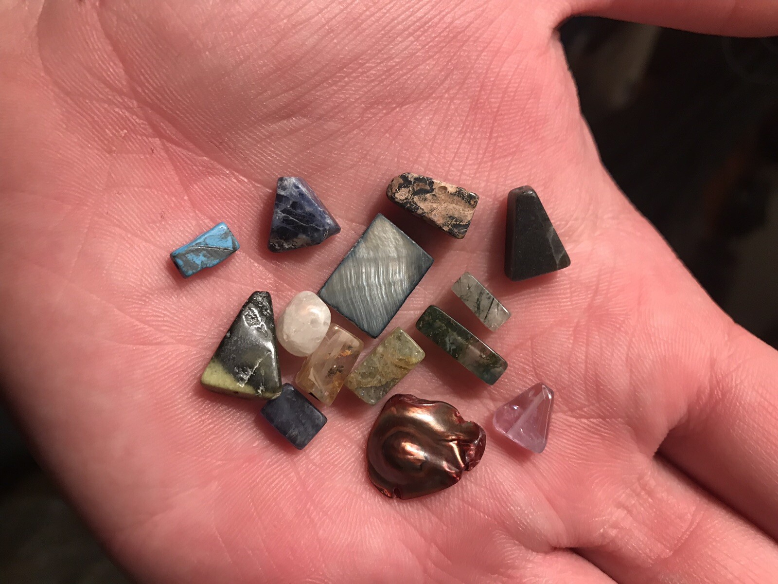 Bead Mix Lot High quality 1/3 Lb Mix Of New Beads NO Acrylic, Wood Or Plastic