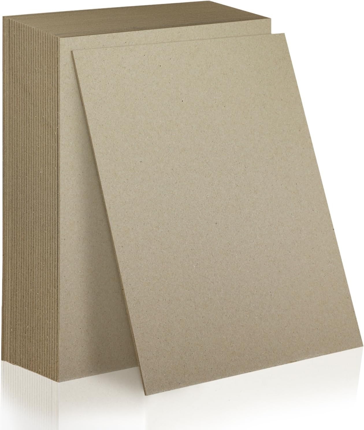 25 Sheets 12.5×10″ Book Board 2 mm 80 PT for Book Binding Thick Grey Board fo…