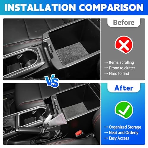 Organizer Fits for 2016-2023 Toyota Tacoma Center Console Console Hanging