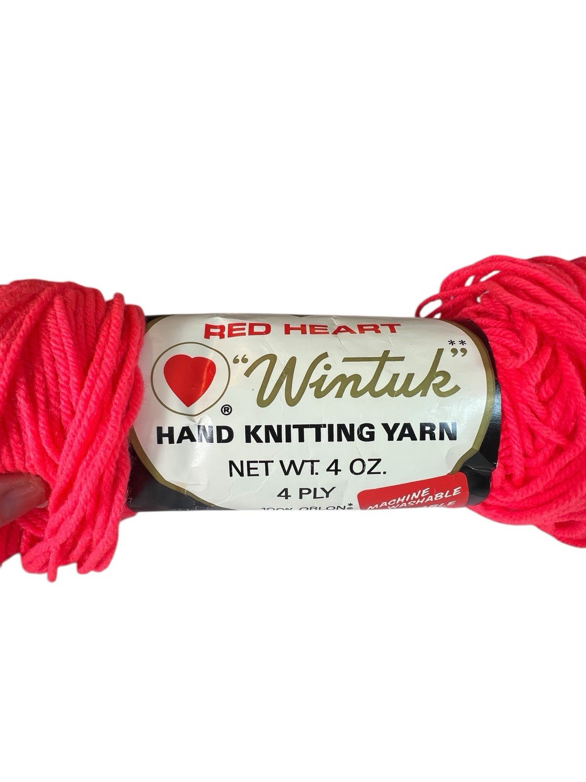 Vintage Red Heart Wintuk Orlon Acrylic Yarn – 1 Skein Color Melon #900