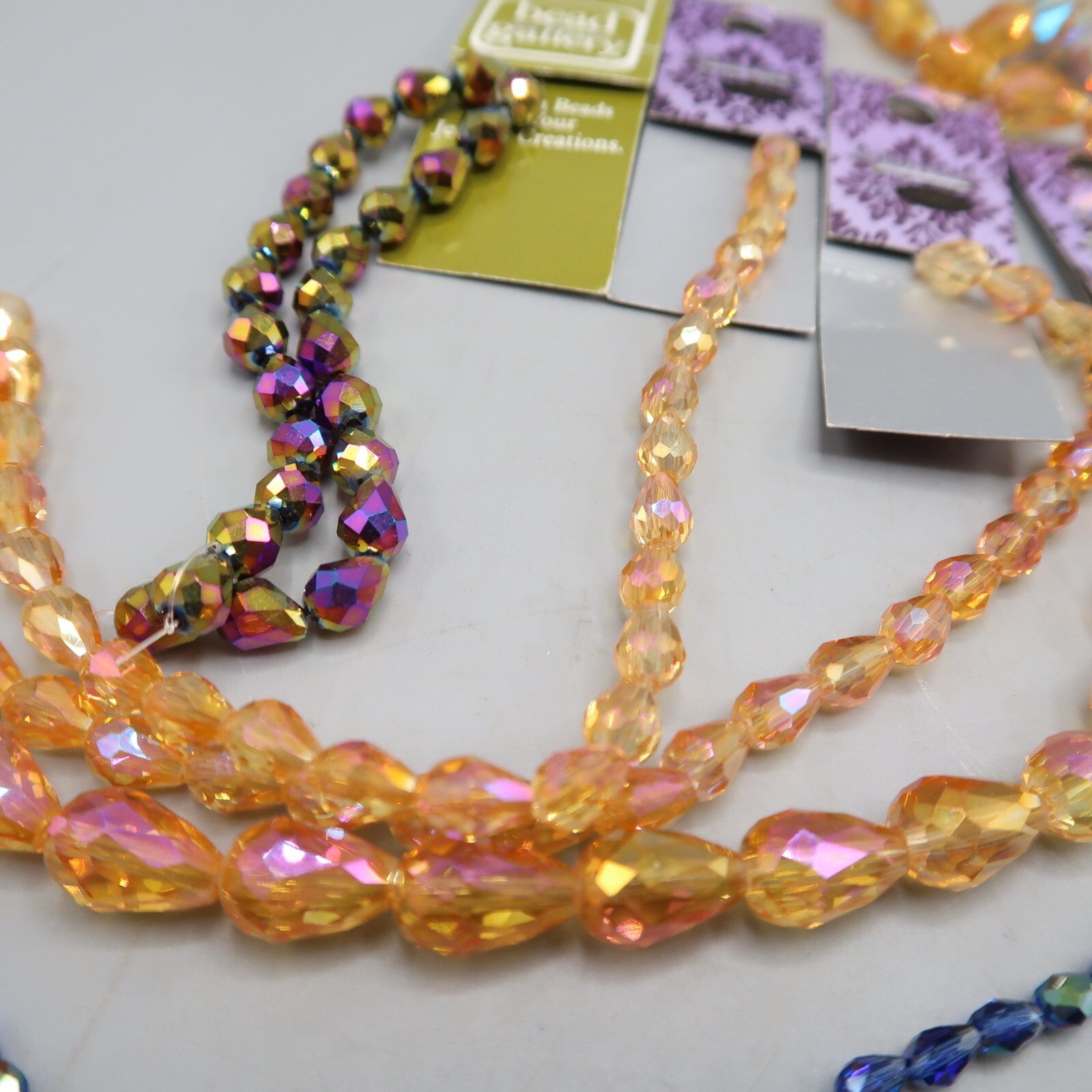 Lot of Teardrop Bicone Crystals Jewlery Making Craft