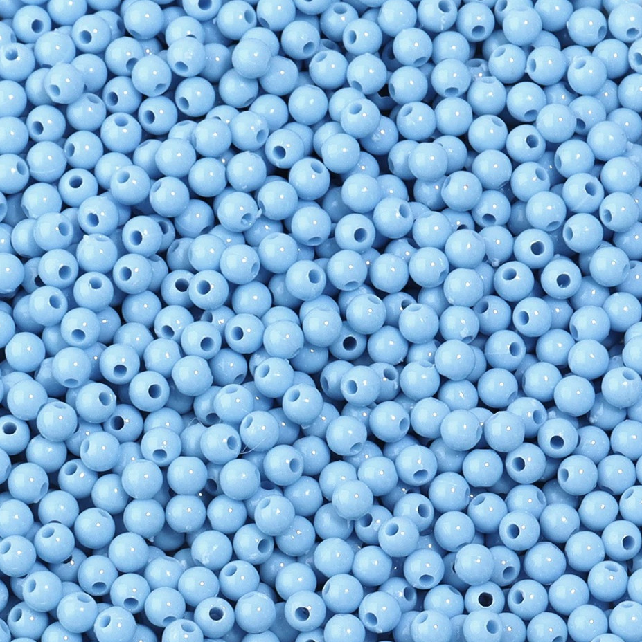1000PCS 4mm Acrylic Spacer Beads Mini Round DIY Jewelry Making Craft