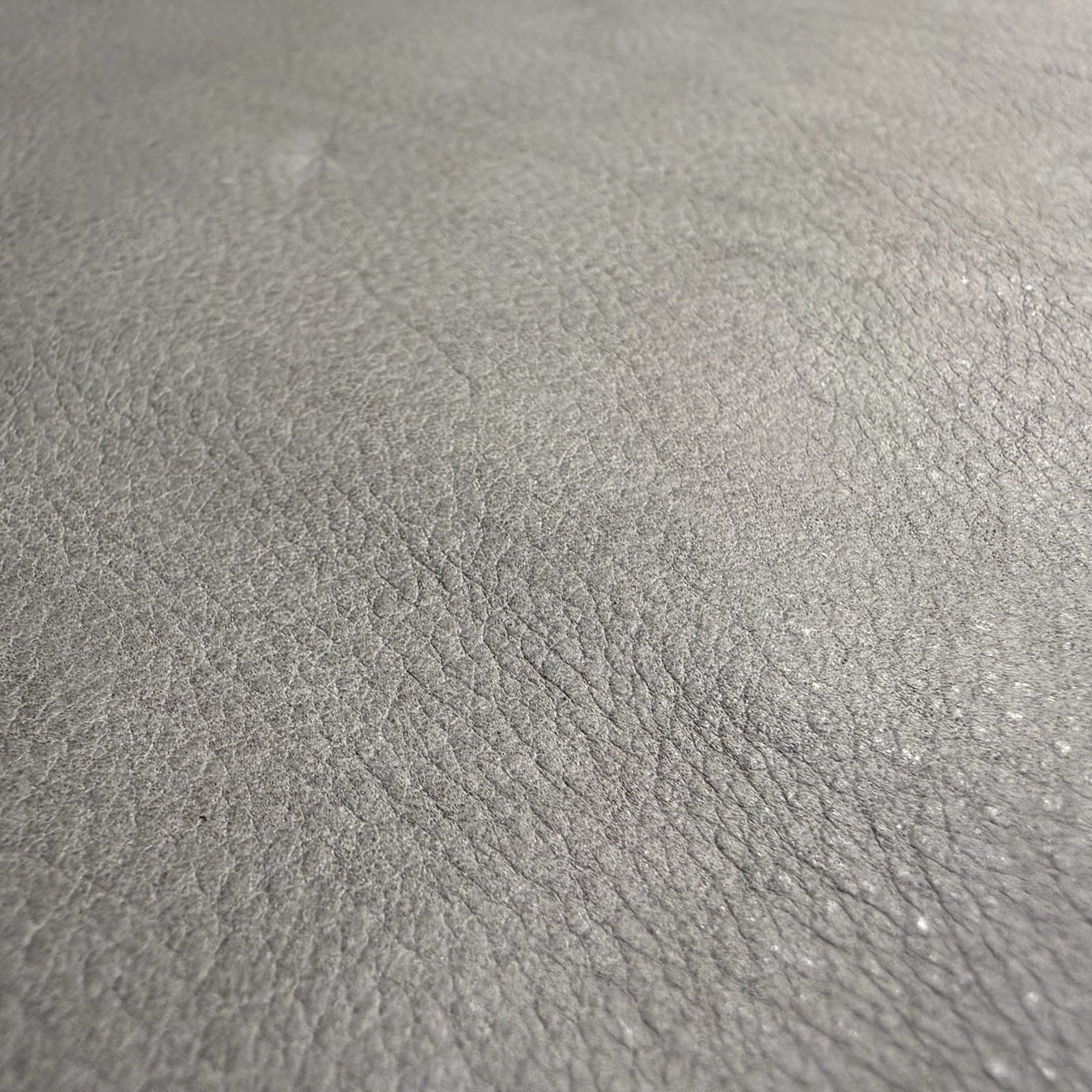 Grey Leather Hide Top Grain Remnant – See Description