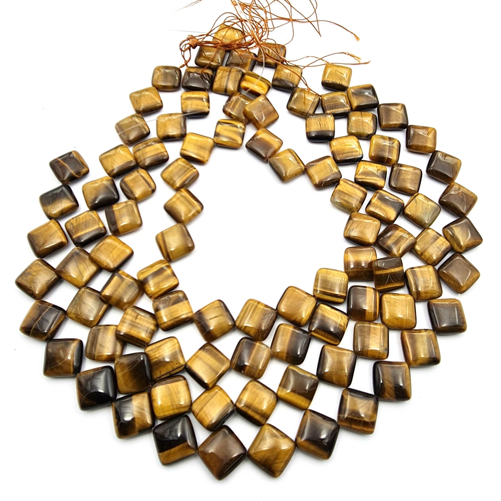 Natural Tiger Eye Rhombus Shape Beads Gemstone Smooth Briolette 17 mm 13 Inch