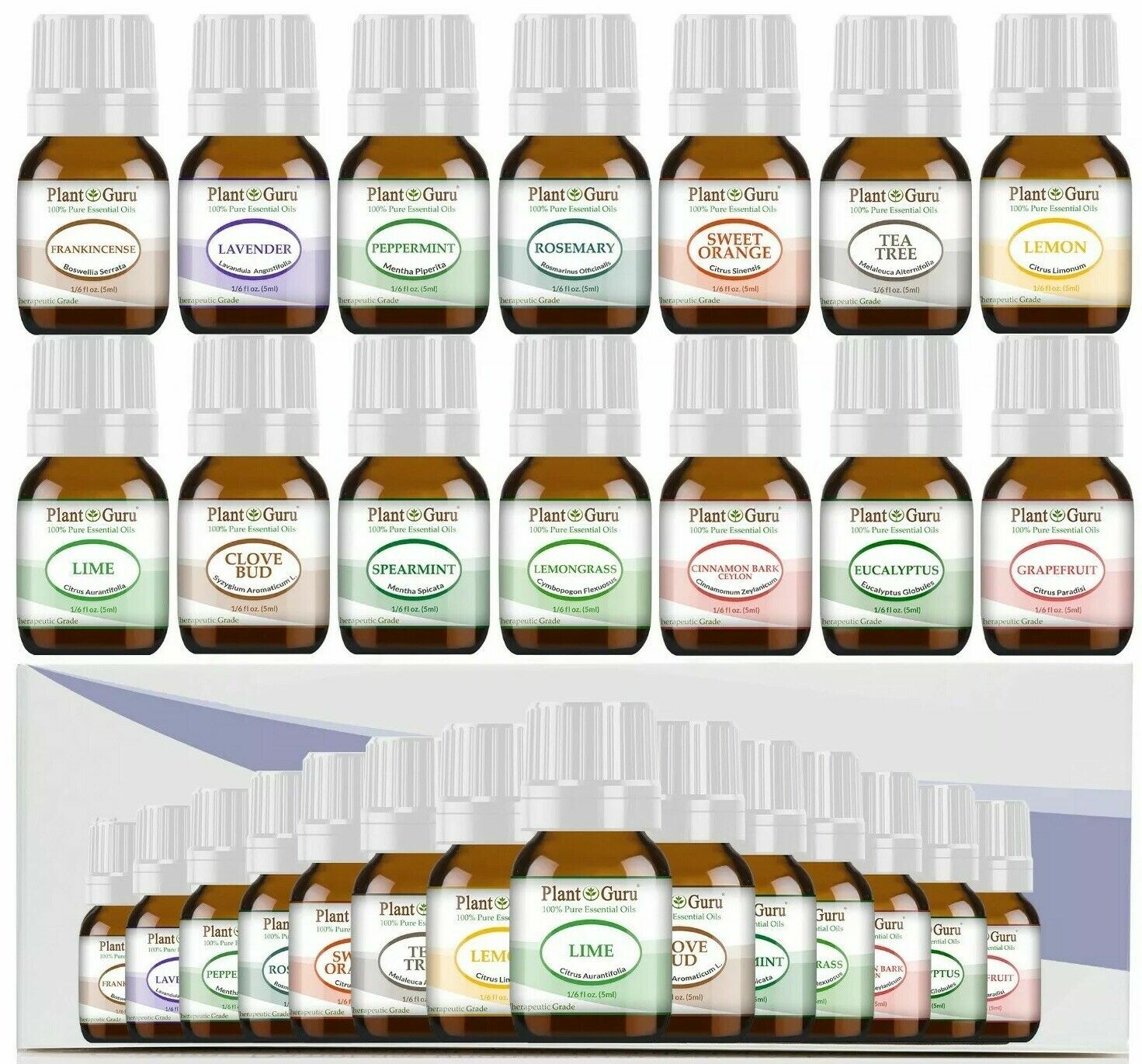 Essential Oil Set 14 – 5 ml. 100% Pure Natural Therapeutic Grade Oils Bulk Lot