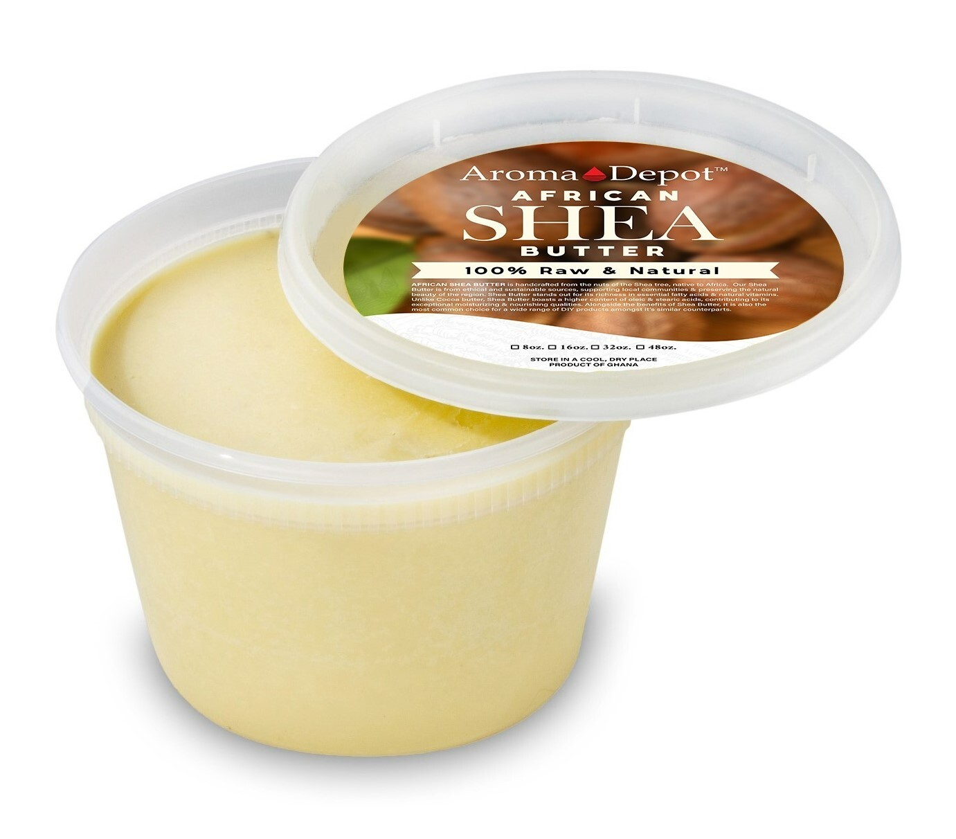 African Shea Butter 12 oz. Ivory Shea Butter Raw Pure Unrefined Organic Natural