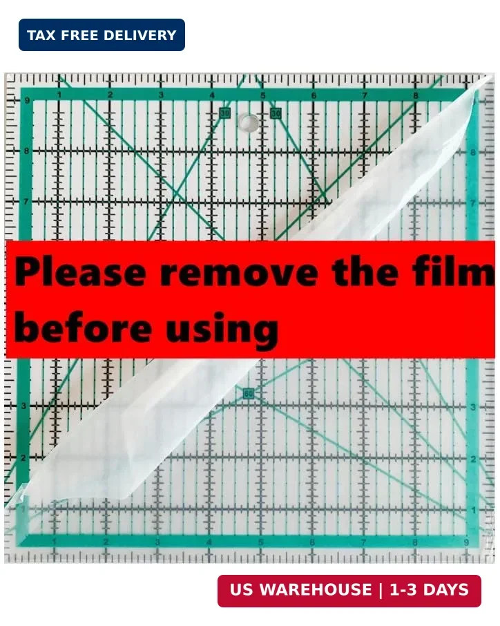 Quilting Rulers,3 Quilting Square Ruler Quilting Templates(2.5″X2.5″, 5″X5″, 8″X
