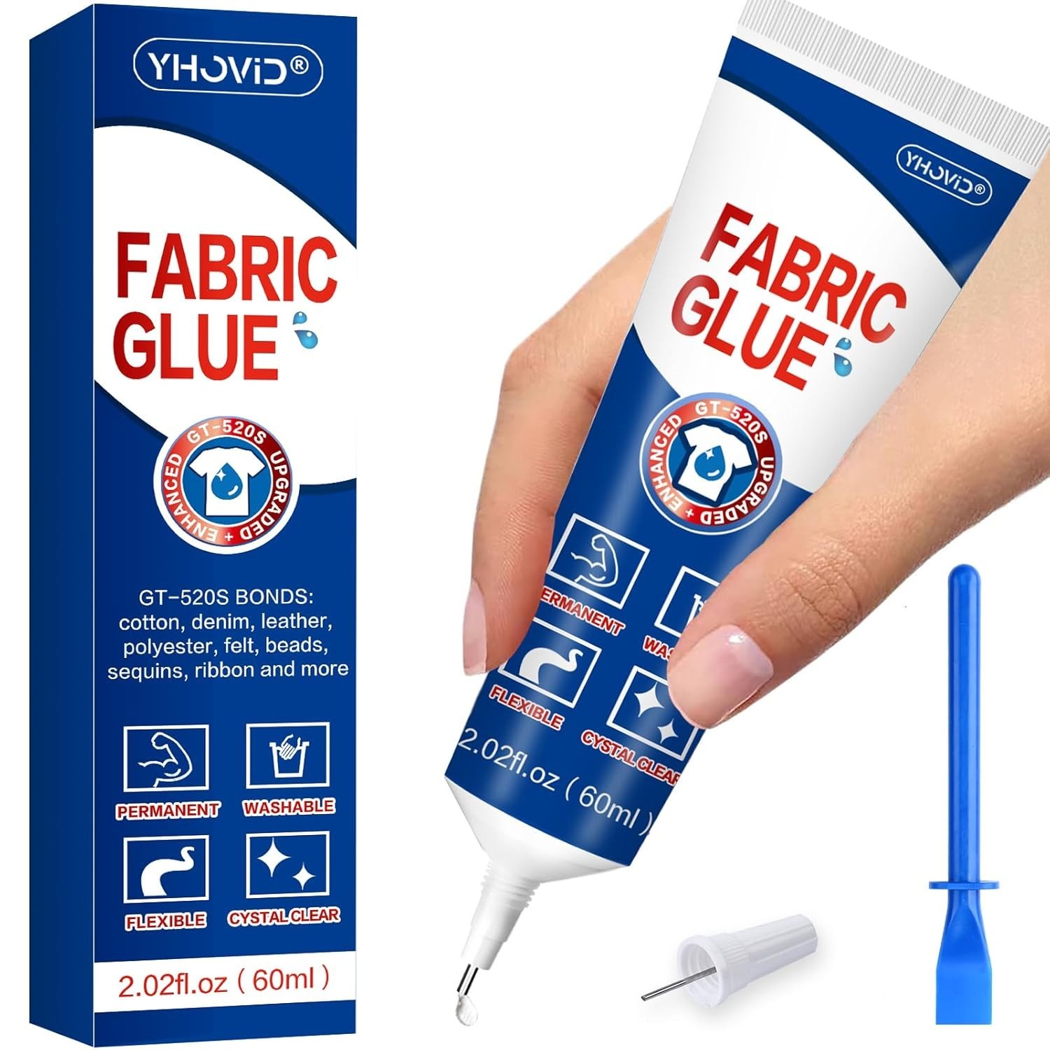 Fabric Glue Mighty Mend it Fabric Glue Permanent Clear Washable Clothing Glue