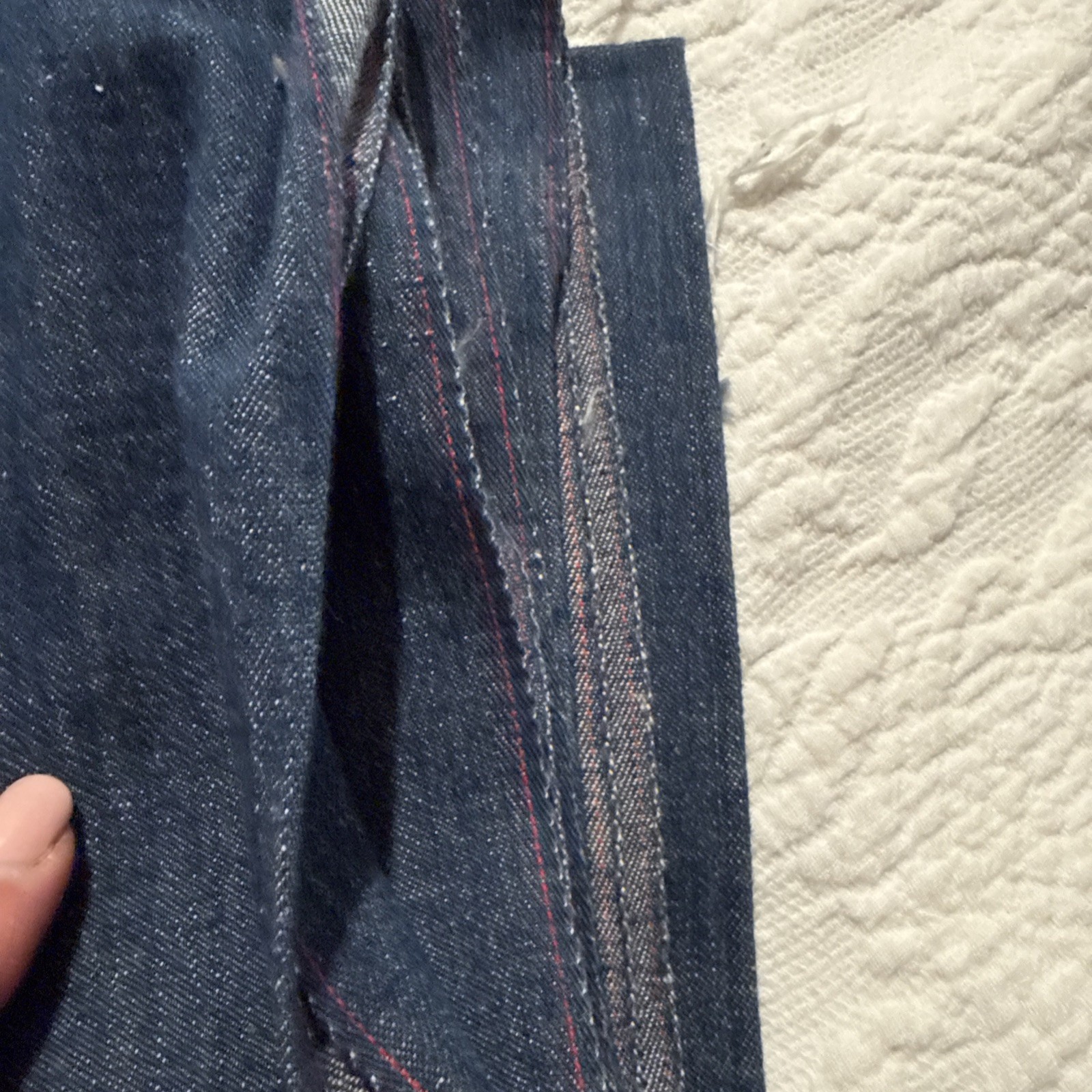 Vintage Denim Bolt Fabric Indigo For Jeans Sewing & Craft 96×82, 132×48 -6 + Ya
