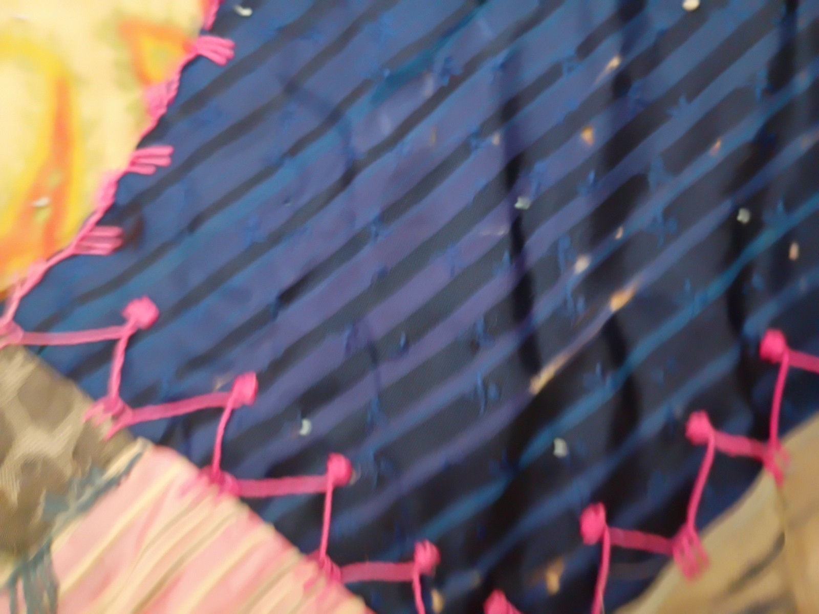 Crazy Quilt Throw Art Heirloom Fabric Abstract Embroidery Skillfully Made