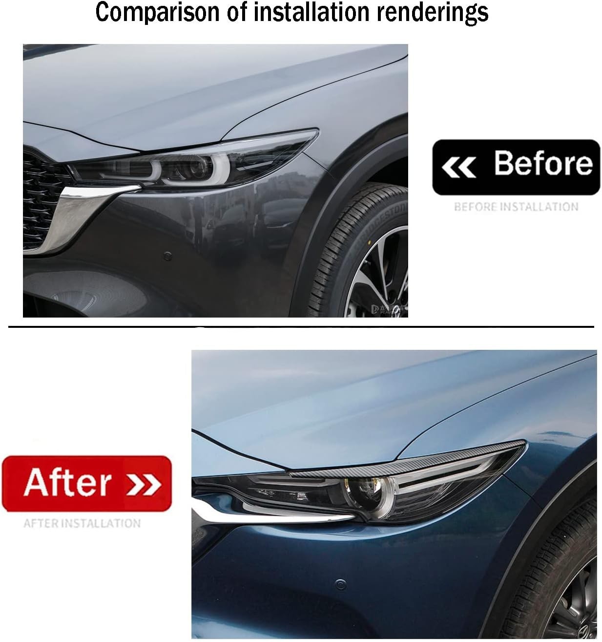 Car Accessories Fit for Mazda CX-5 CX5 2018-2023 2024 2025 Exterior Front Hea…