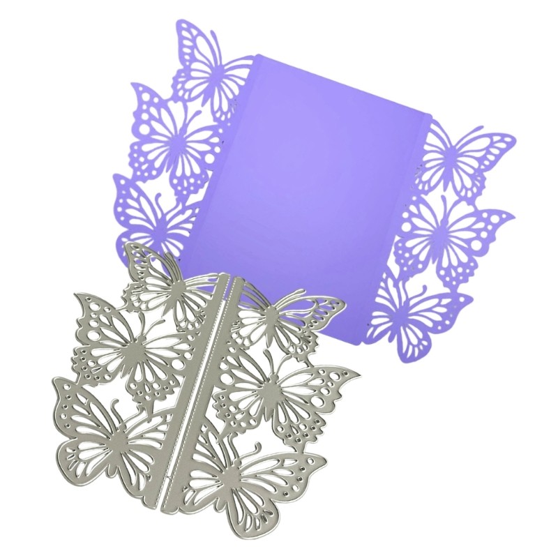 Butterfly Border Cutting Dies Carbon Steel Metal Die Cut for Card Decoration