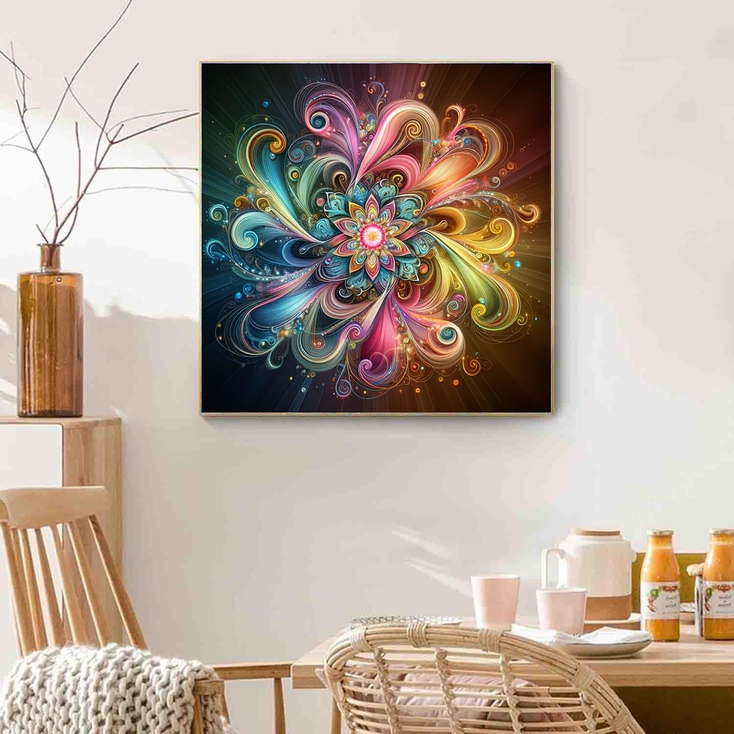 Flower Diamond Art Kit for Adults DIY Floral Painting Craft Decor