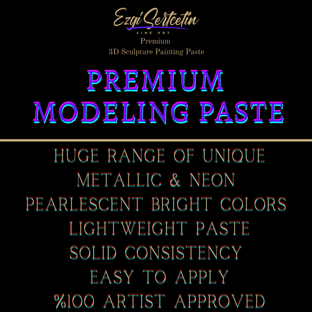 3D Sculpture Painting Paste|Texture Paste|Decorative Plaster|6 oz