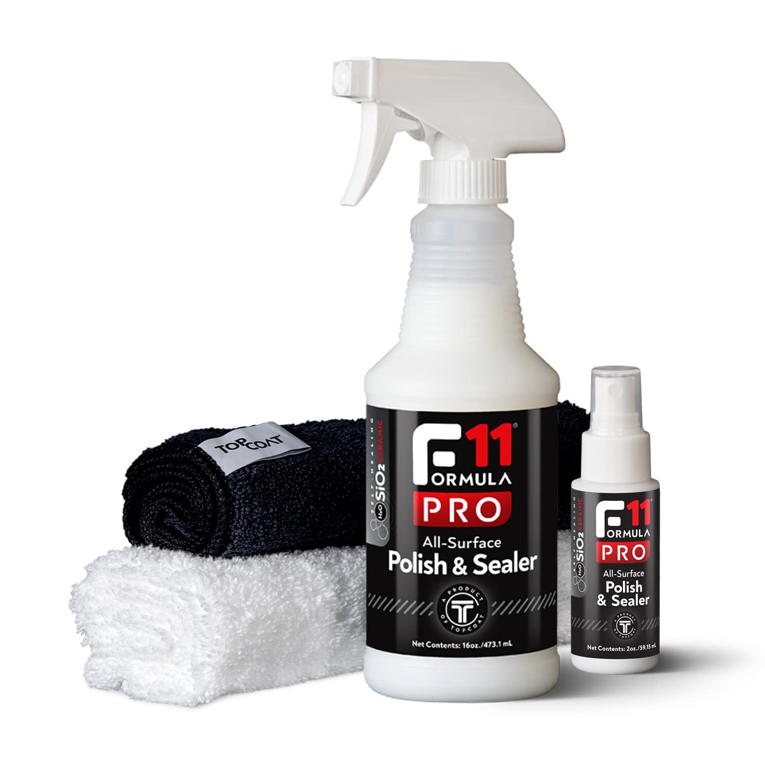TopCoat F11PRO Starter Kit 16oz Spray 2oz Travel 2 Towels Ceramic Coating