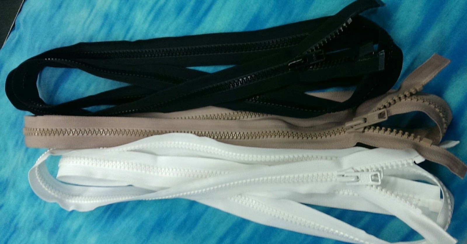 #10 YKK Marine Zippers Black Beige White 6″- 240″ Heavy Duty Separating UV Boat