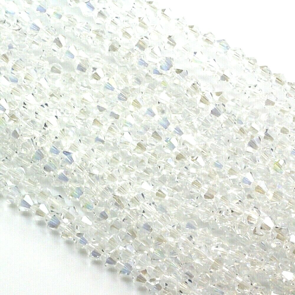 Shiny Crystal Faceted Round Rondelle Bicone Teardrop Beads Jewelry Making 11″