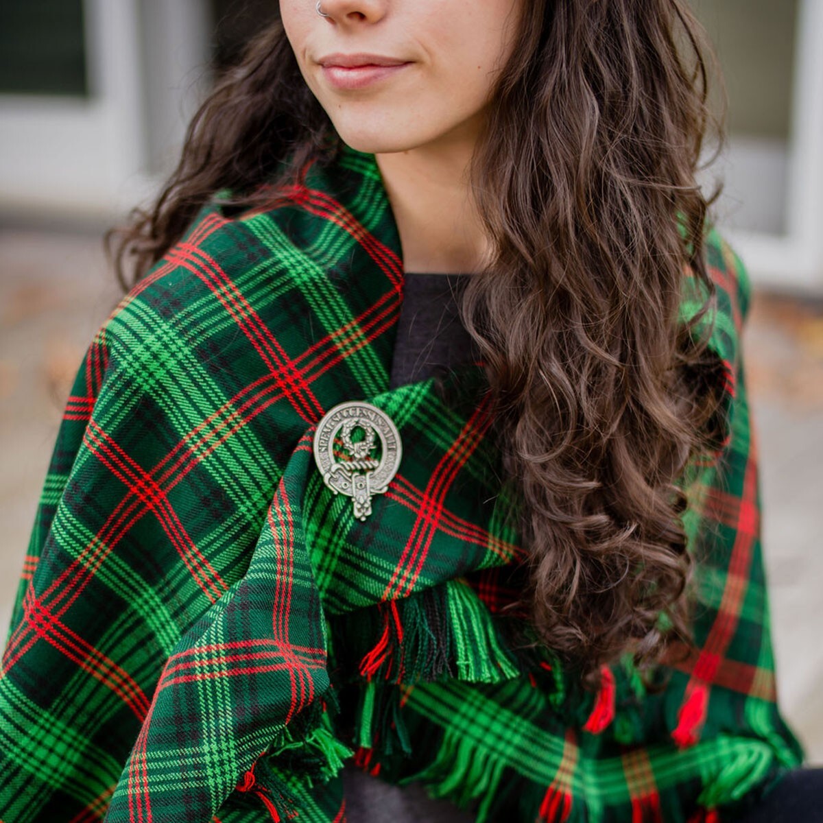 Homespun Wool Blend Tartan Fabric – By the Yard.