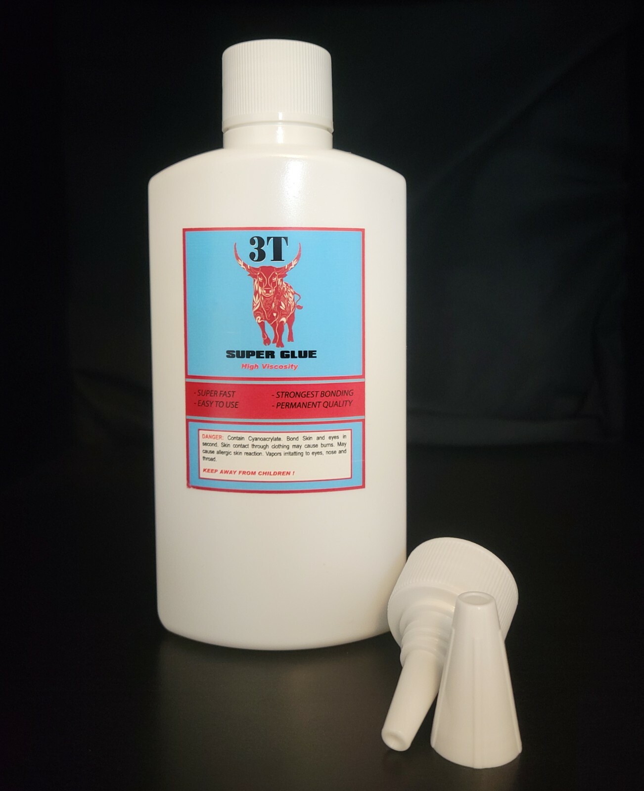 HIGH VISCOSITY CA Glue -Large 8 oz Bottle – Super Glue Adhesive – Cyanoacrylate