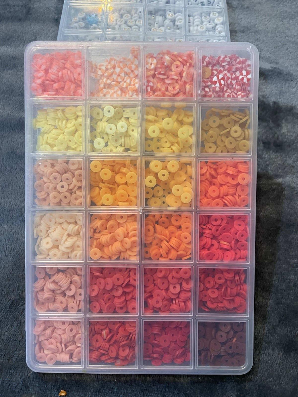 Multicolor Plastic Rondelle Spacer Beads Assorted Sets (opened) Other Beads