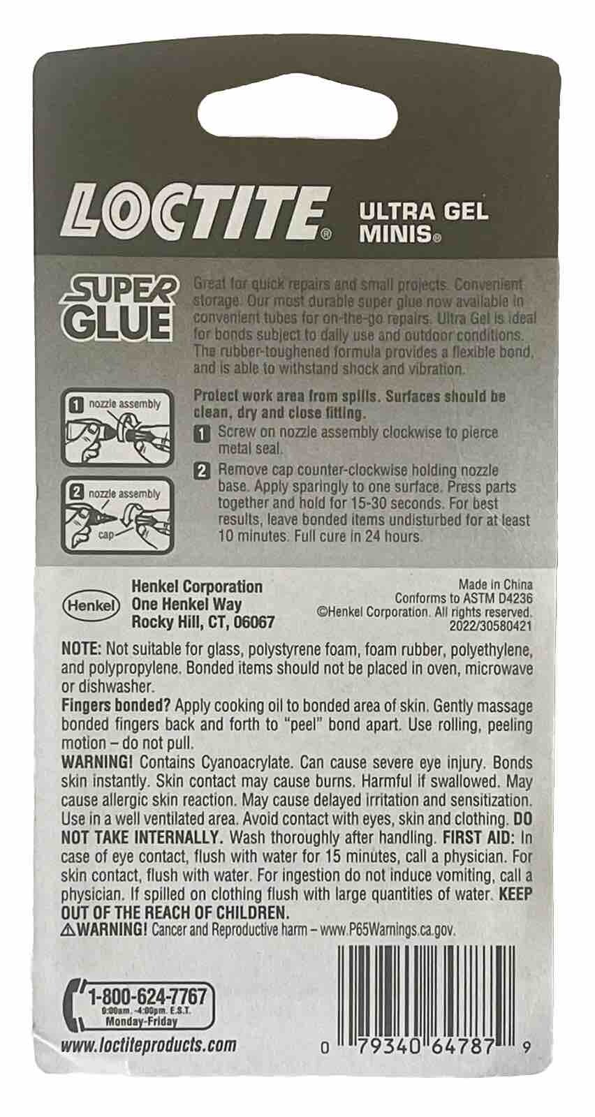 LOCTITE SUPER GLUE 3 ASSORTED PACKS-PLASTIC-WOOD-METAL-LEATHER -CRAFTS & MORE