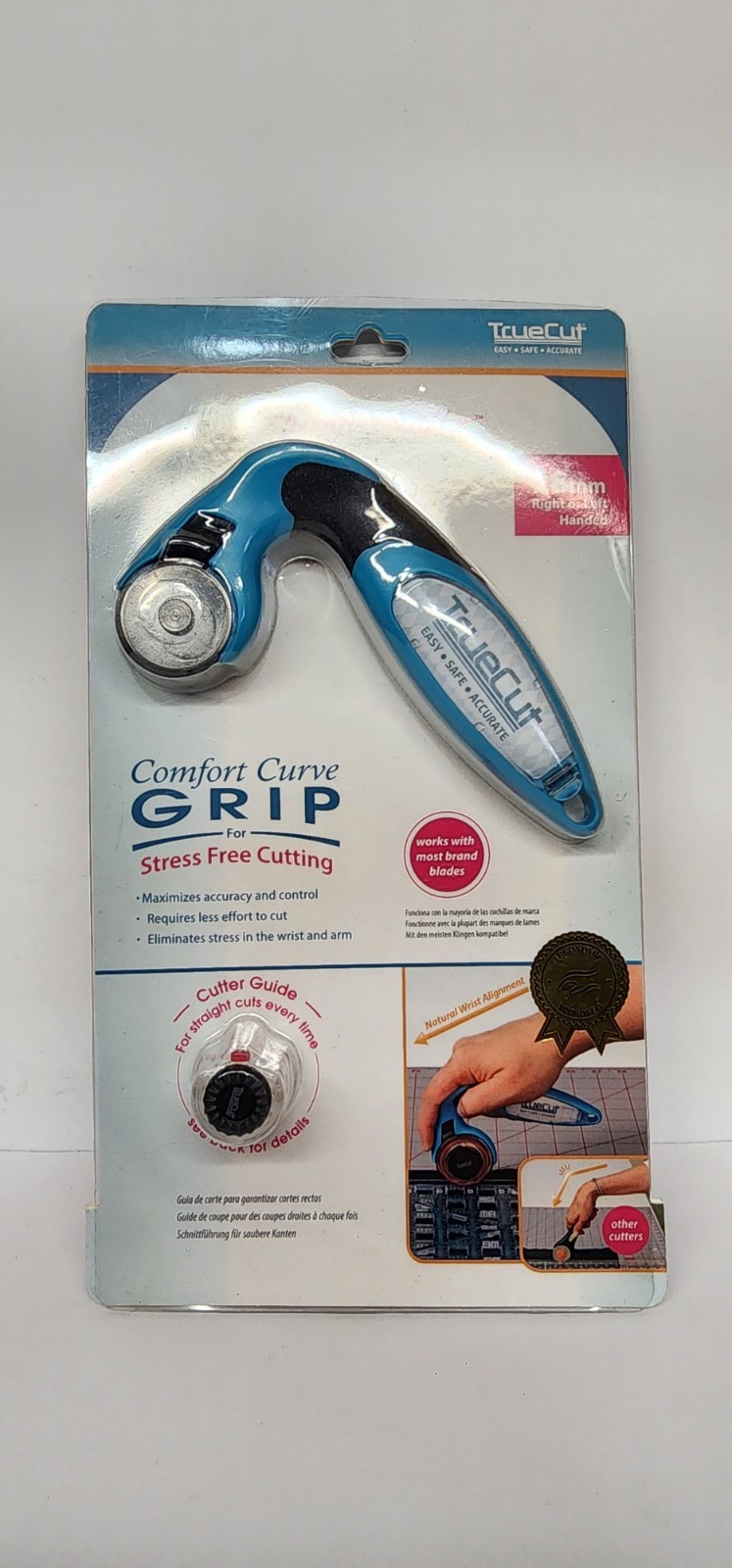TrueCut My Comfort Cutter 28mm Rotary Cutter Ergonomic Comfort Grip NEW SEALED