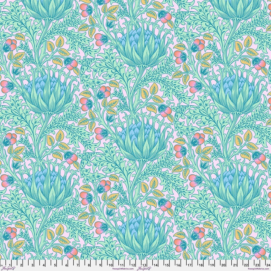 Artichoke, Lavender – Kaffe X Morris & Co. Quilt Fabric 100% Cotton By Yard