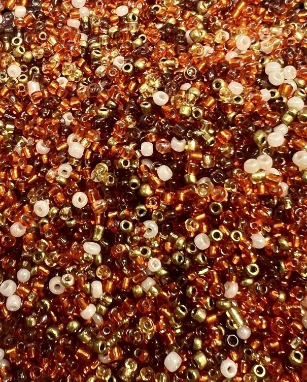 8g Autumn Harvest Glass Seed Bead Mix Assorted Sizes Jewelry Making Crafts