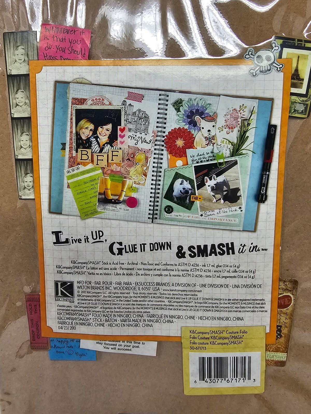 K&Company SMASH Couture Style Scrapbook W/ Pen Glue 2013 RARE Discontinued NEW