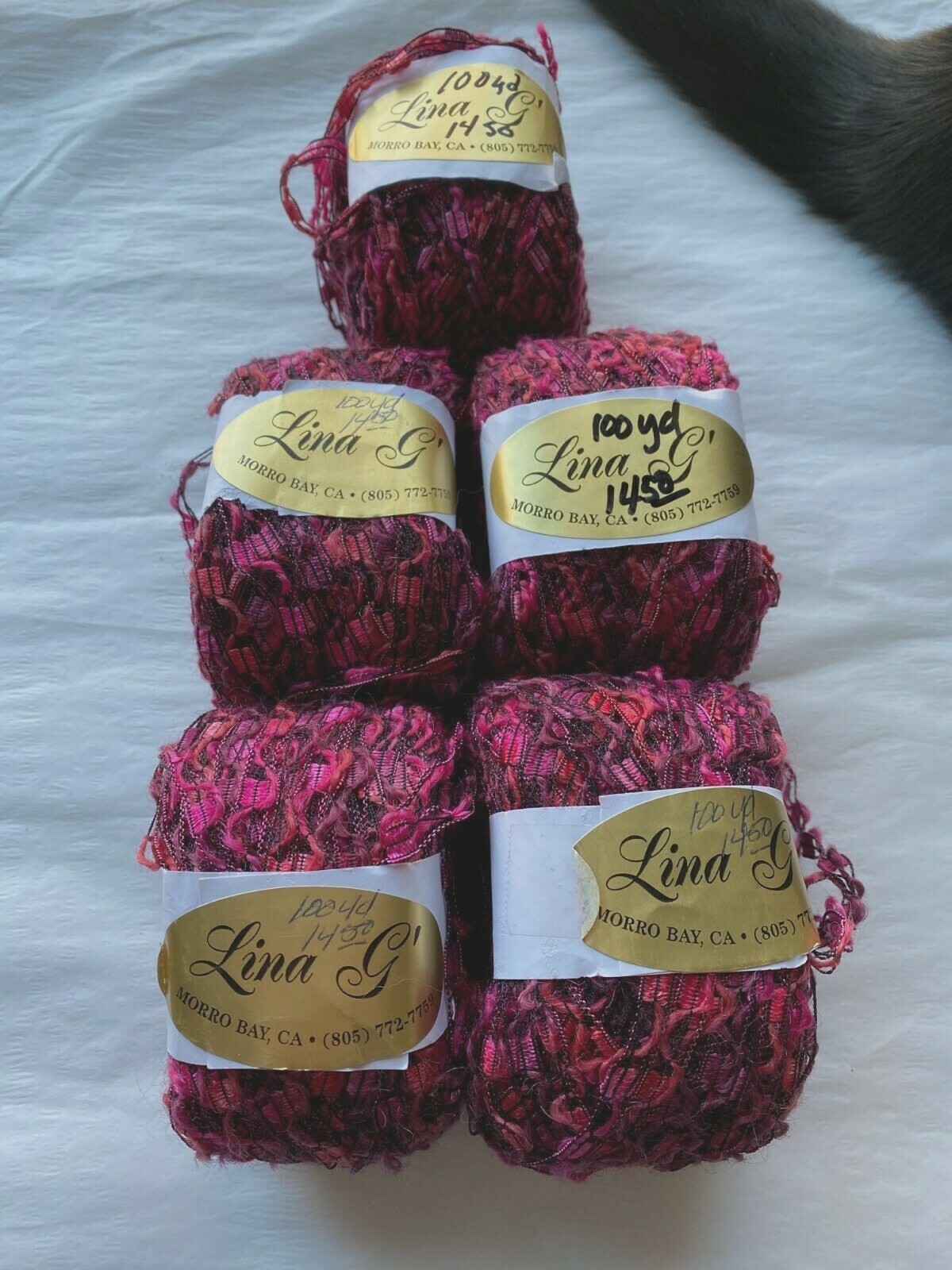 Private Label 100 Yards Polyamide Cherry Berry Combo Rail Yarn