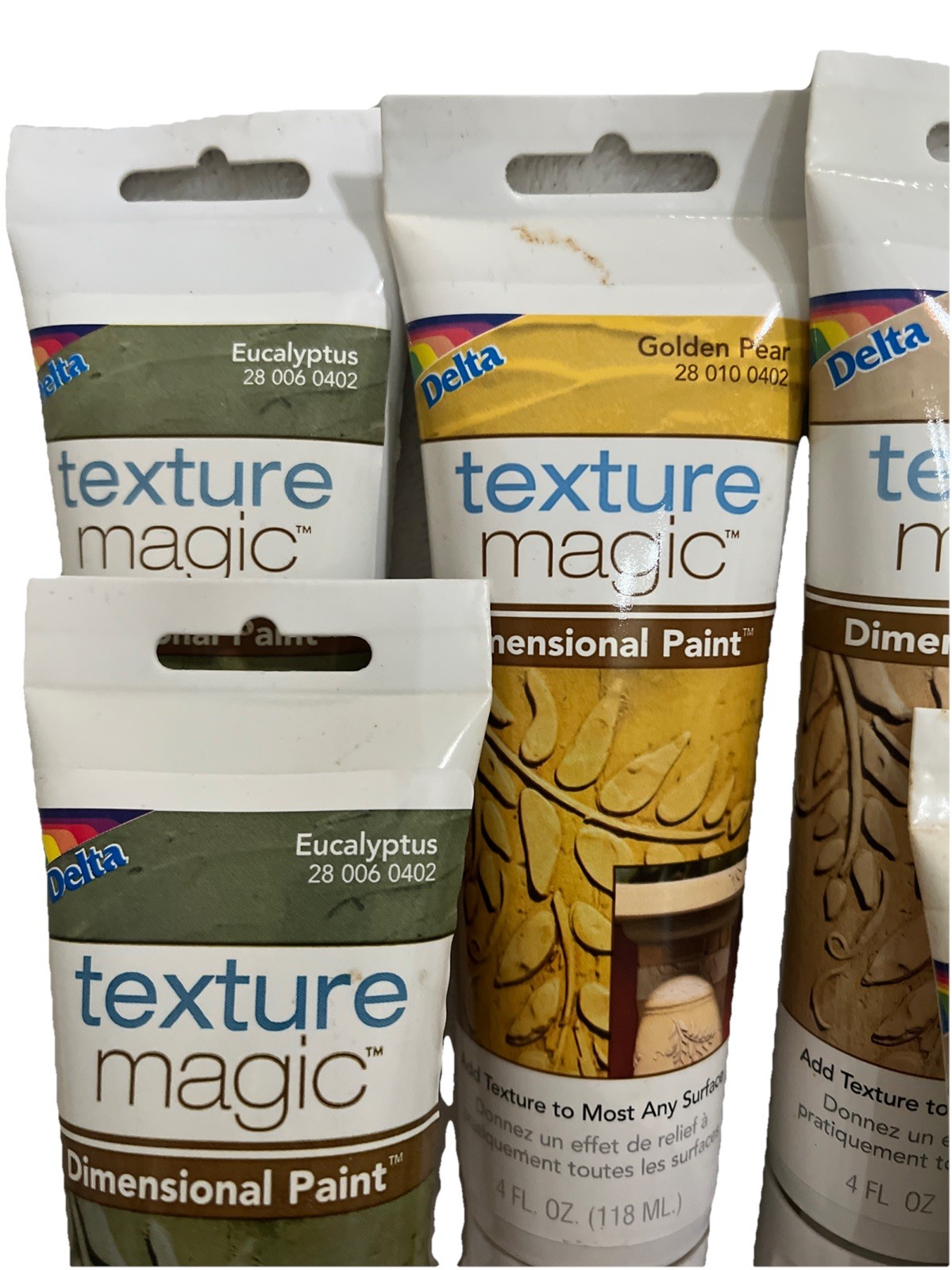 Delta Texture Magic Dimensional Paint 4 Fl Oz Tubes Earth Tones (11) Tubes Incl
