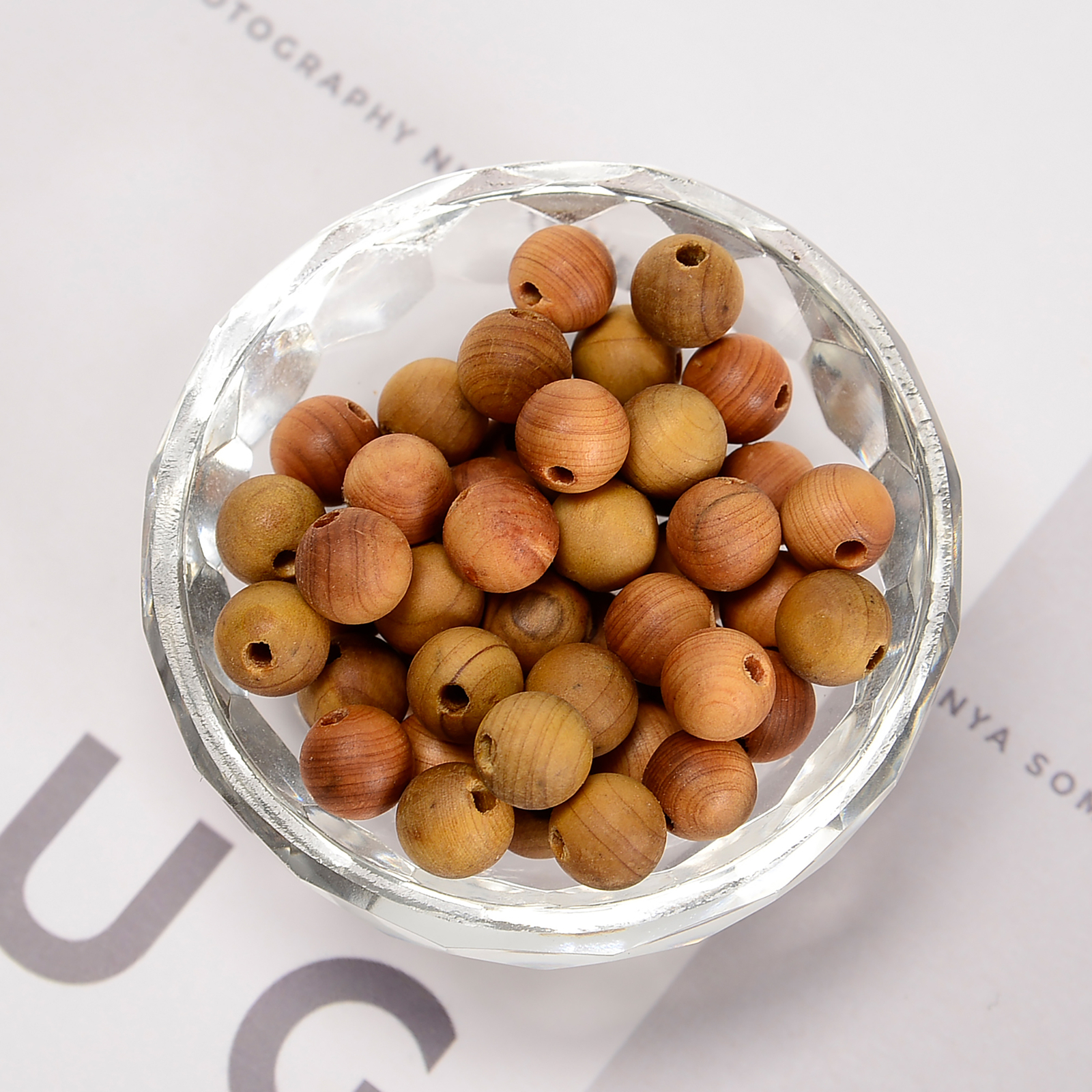 Natural Golden Sandalwood Smooth Round Beads 6mm 8mm 10mm 12mm 15.5″ Strand