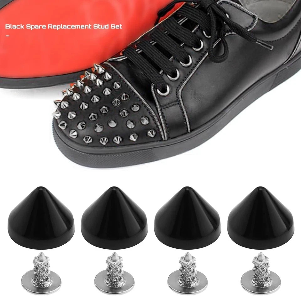 20 Sets 6Mm Black Spare Studs Screws Compatible with Christian Louboutin DIY …