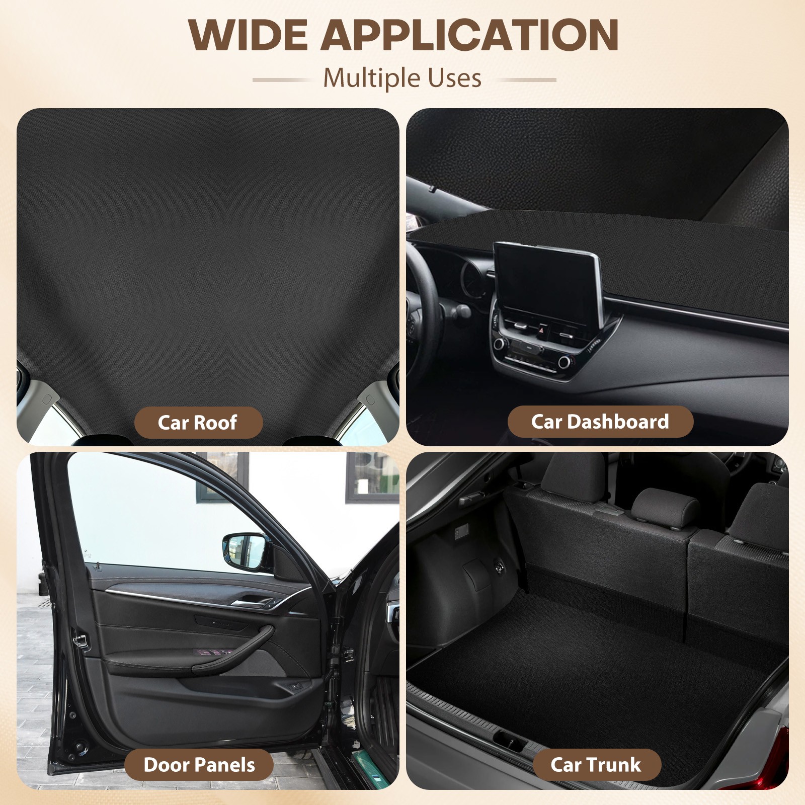 Automotive Universal Headliner Renovate Fabric with 1/8″ Foam Backing 60″ Wide