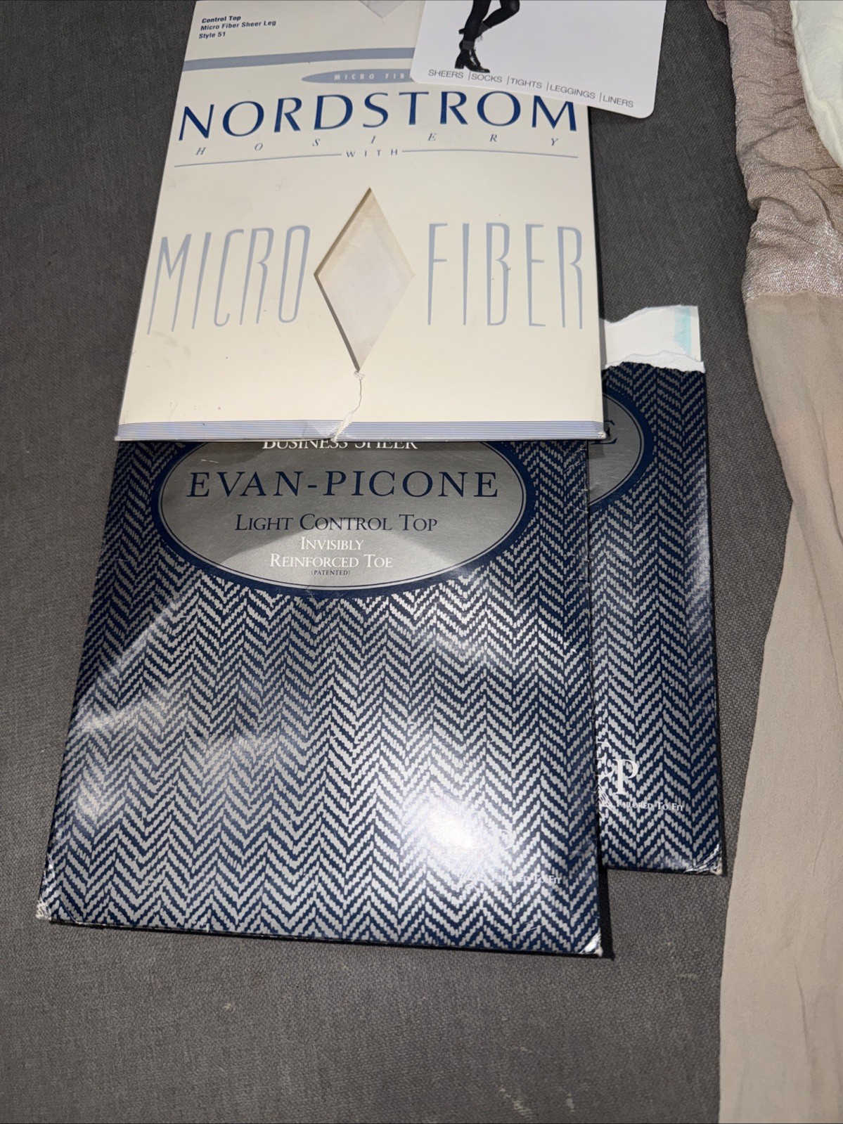 Evan Picone Nordstrom Pantyhose Lot of 5 Coffee Beige Crème Crafts Cutters