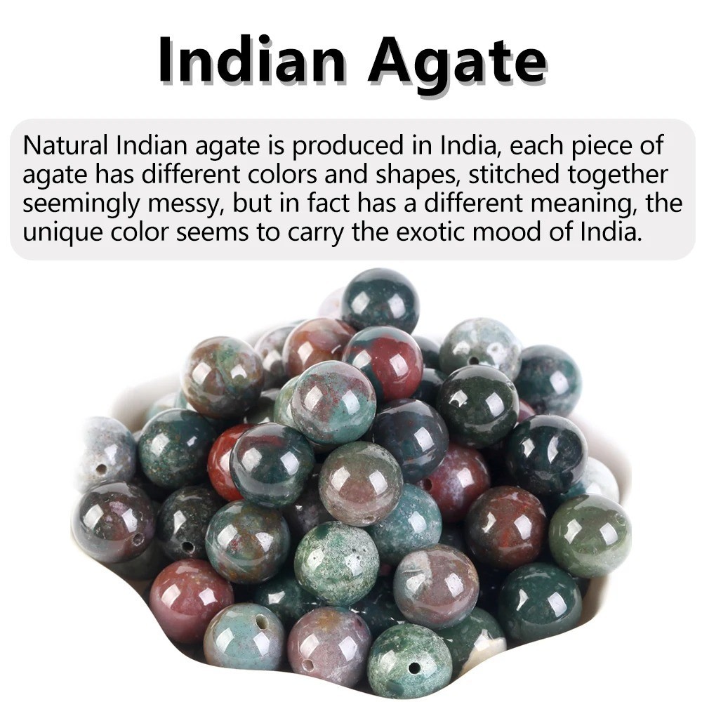 Natural Gemstone Beads Round Jewelry Making Strand Healing 4mm 6mm 8mm 10mm 12mm