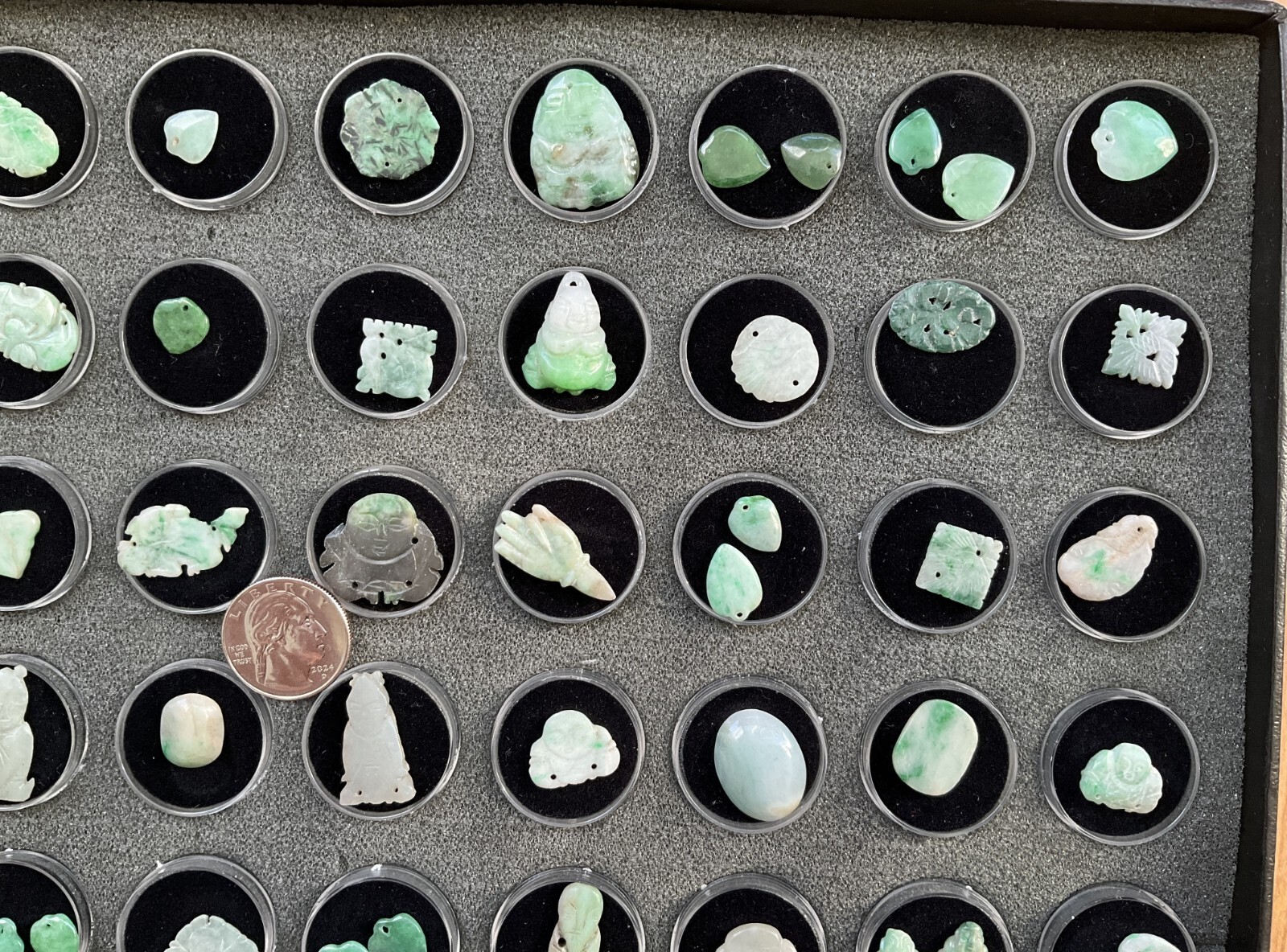 Fashion Jewelry, Jade Gemstone Pendants, 50 pieces lot, varies size and shape